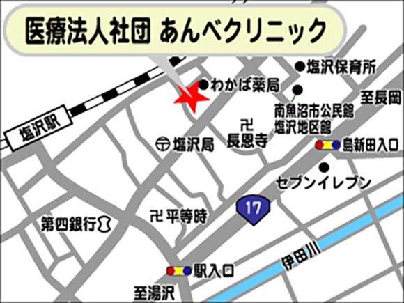 あんべクリニック　地図